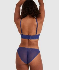 Aaliyah Full Cup Plunge Bra - Navy -BRAS N THINGS Shop aaliyah full cup plunge bra navy 01438302 6