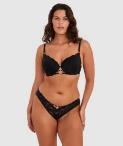 Annalise Brazilian Knicker - Black -BRAS N THINGS Shop annalise brazilian knicker black 01475702 9