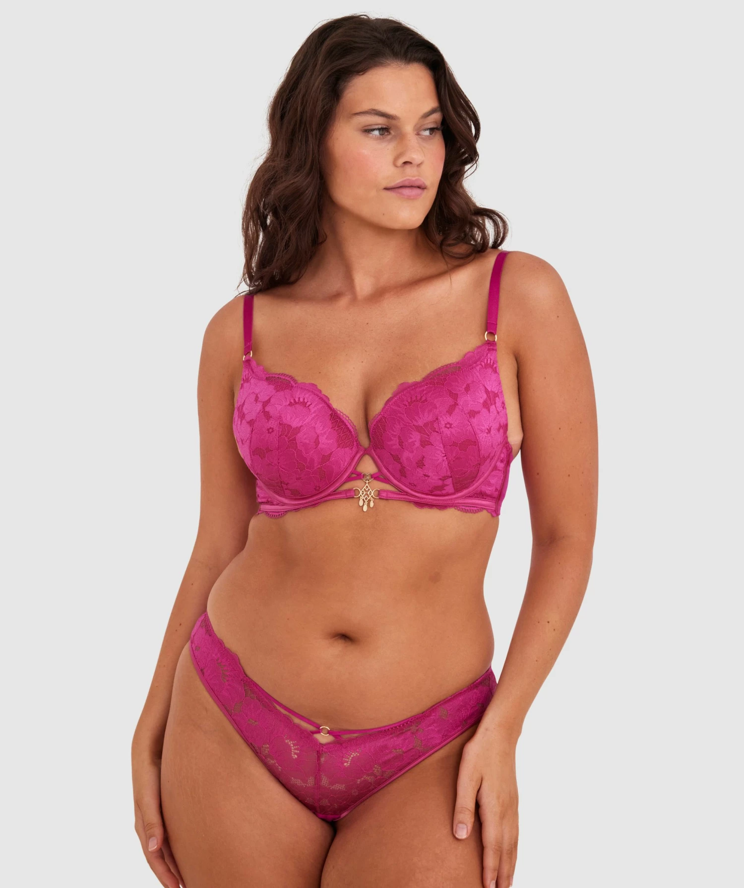 Annalise Brazilian Knicker - Rose 2 Annalise Brazilian Knicker - Rose - Image 2