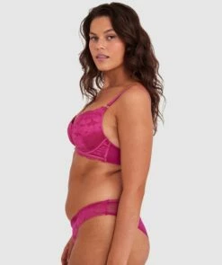 Annalise Contour Plunge Bra - Rose -BRAS N THINGS Shop annalise contour plunge bra rose 01475401 7