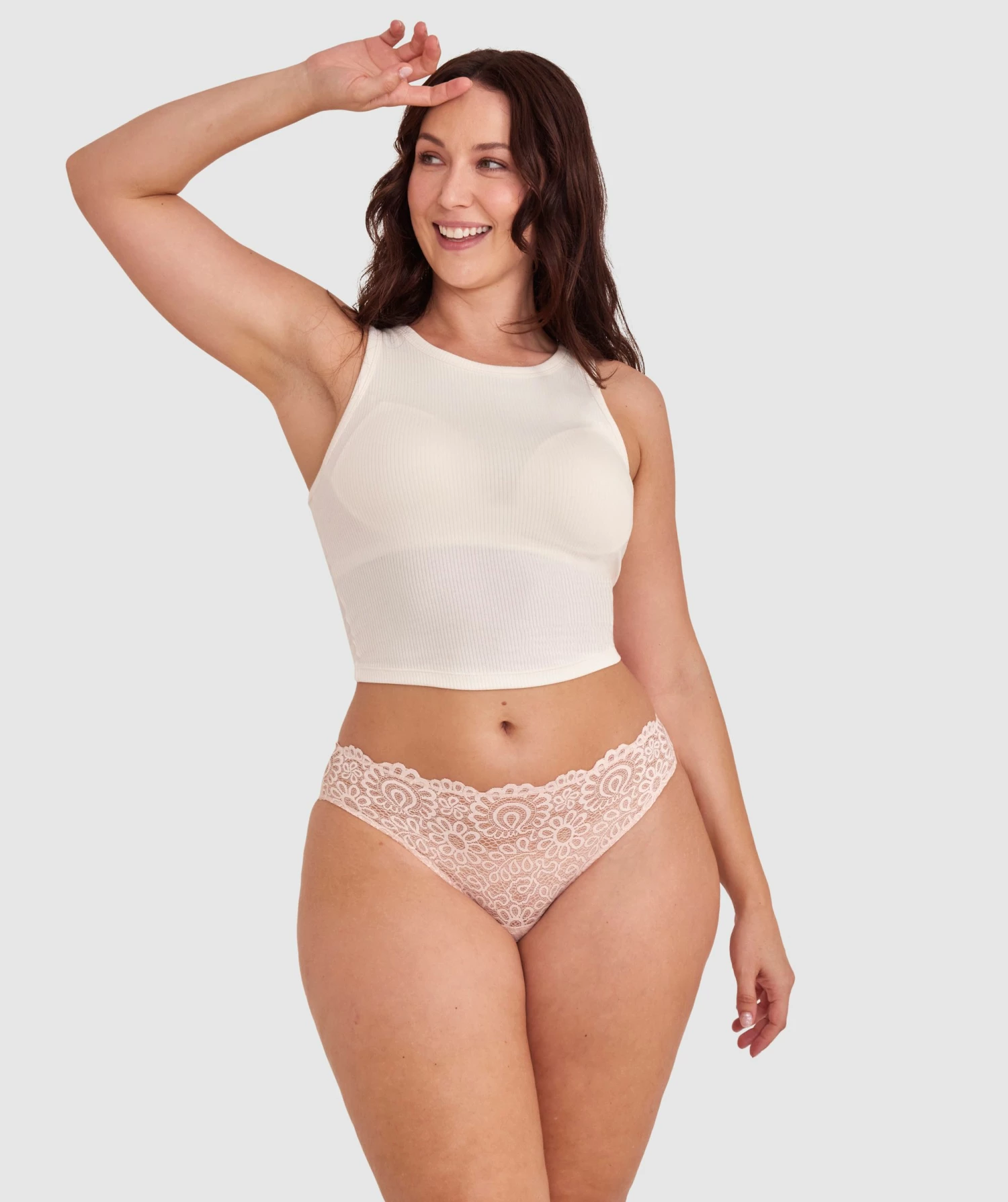 Audrey Bikini Brief - Blush Pink 2 Audrey Bikini Brief - Blush Pink - Image 2