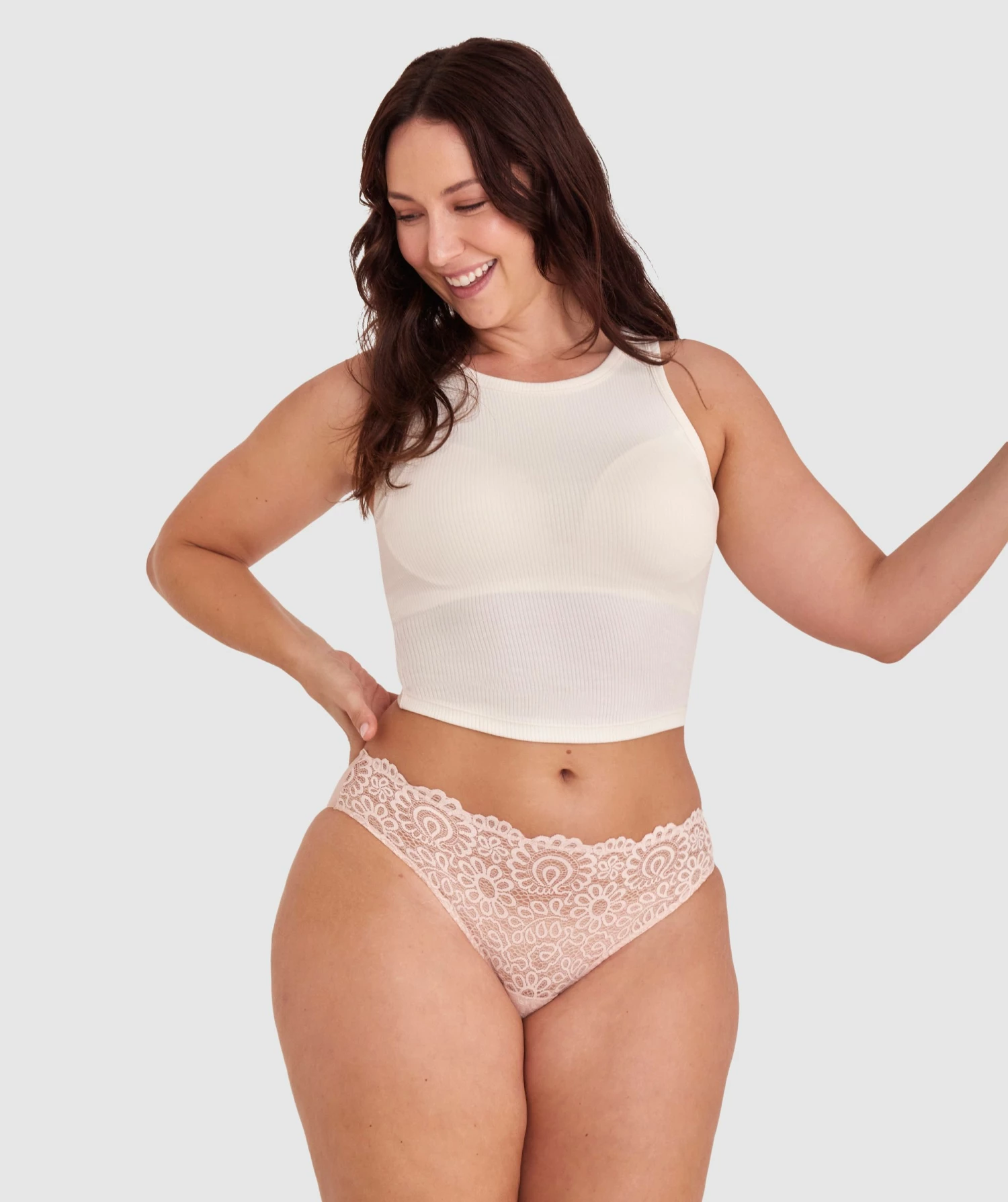 Audrey Bikini Brief - Blush Pink 5 Audrey Bikini Brief - Blush Pink - Image 5