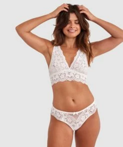 Aurelia Longline Bralette - Ivory -BRAS N THINGS Shop aurelia longline bralette ivory 01476101 14