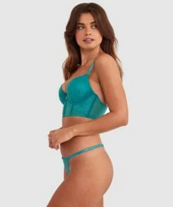 Aversa Push Up Bra - Dark Green 10 Aversa Push Up Bra - Dark Green -BRAS N THINGS Shop aversa push up bra dark green 01486401 7