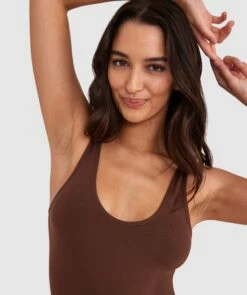Base Layers Bodysuit - Dark Brown