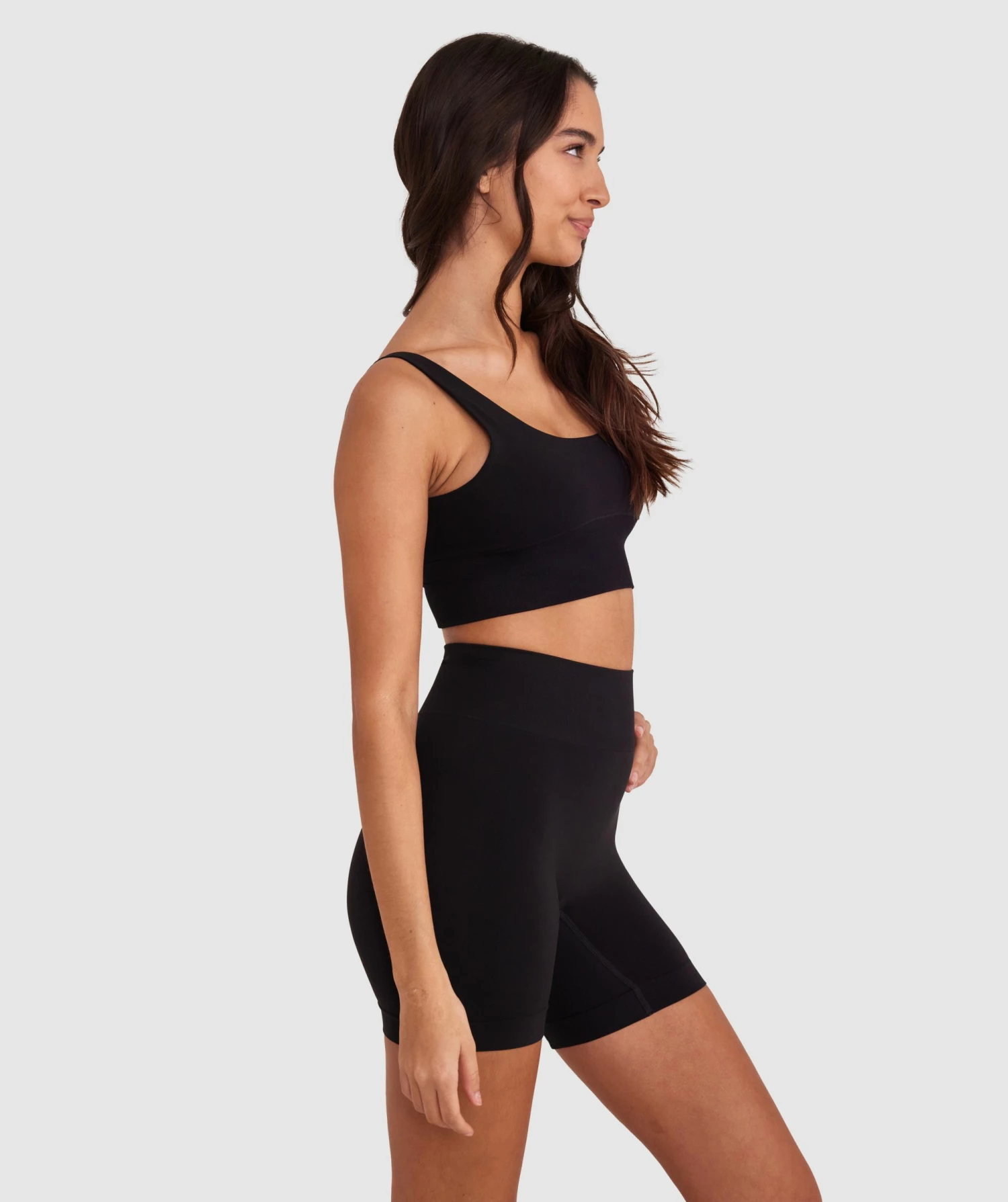 Base Layers Long Line Crop - Black 5 Base Layers Long Line Crop - Black - Image 5