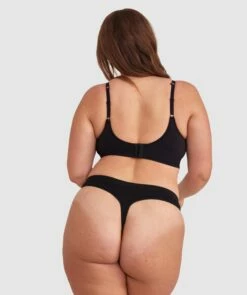 Base Layers Long Line Push Up Bra - Black 10 Base Layers Long Line Push Up Bra - Black -BRAS N THINGS Shop base layers long line push up bra black 01418404 11