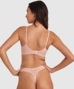 Base Layers Plunge Wirefree Bra - Nude -BRAS N THINGS Shop base layers plunge wirefree bra nude 01418202 5