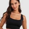 Base Layers Wirefree Crop - Black