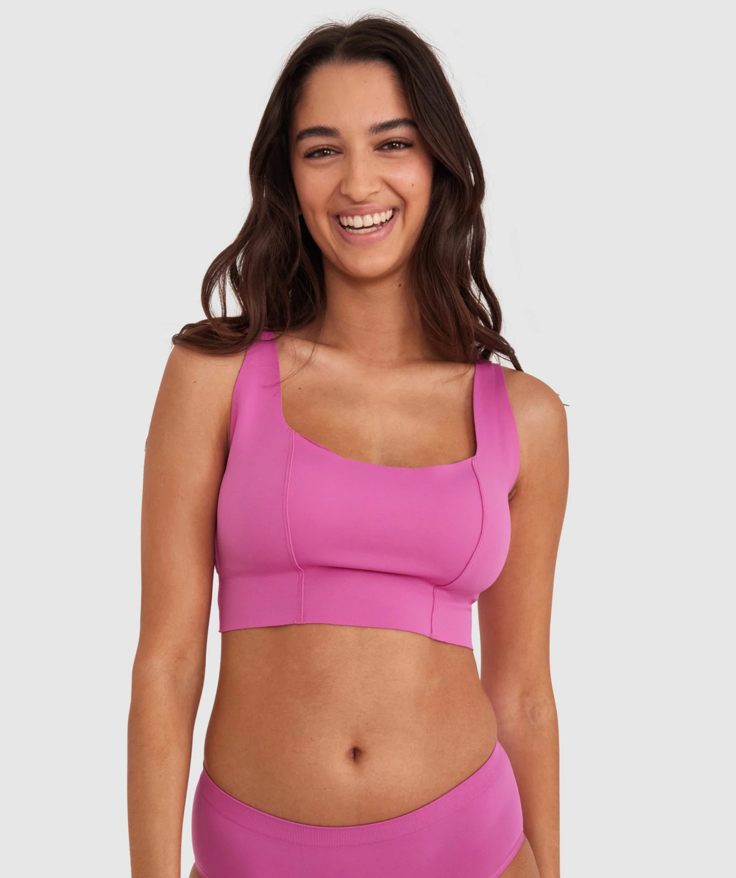 Base Layers Wirefree Crop - Pink 1 Base Layers Wirefree Crop - Pink