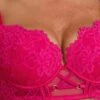 Bella Contour Plunge Bra - Fuchsia Pink