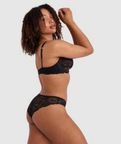 Bethany Brazilian Knicker - Black -BRAS N THINGS Shop bethany brazilian knicker black 01098002 5