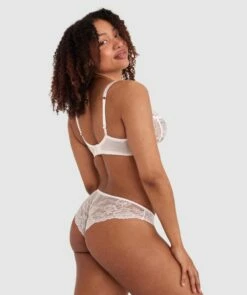 Bethany Brazilian Knicker - Ivory -BRAS N THINGS Shop bethany brazilian knicker ivory 01098001
