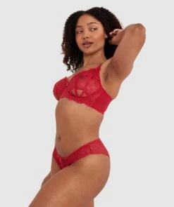 Bethany Brazilian Knicker - Red