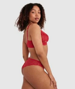 Bethany Brazilian Knicker - Red -BRAS N THINGS Shop bethany brazilian knicker red 01098003 5