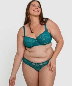 Bethany Full Cup Balconette Bra - Teal