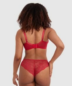 Bethany Full Cup Underwire Bra - Red -BRAS N THINGS Shop bethany full cup underwire bra red 01382804 11