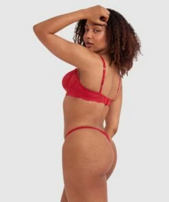 Bethany Mini V Knicker - Red -BRAS N THINGS Shop bethany mini v knicker red 01098103 5