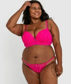 Bethany Push Up Bra - Pink -BRAS N THINGS Shop bethany push up bra pink 01212808 5