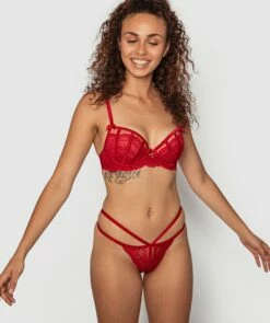 Bethany Push Up Bra - Red 14 Bethany Push Up Bra - Red -BRAS N THINGS Shop bethany push up bra red 01212804 1