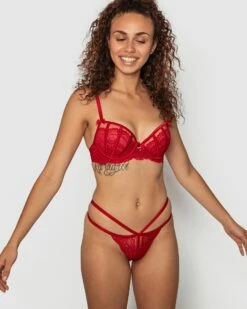 Bethany Push Up Bra - Red 17 Bethany Push Up Bra - Red -BRAS N THINGS Shop bethany push up bra red 01212804 4