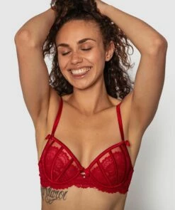 Bethany Push Up Bra - Red