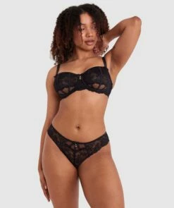 Bethany Underwire Bra - Black/Nude -BRAS N THINGS Shop bethany underwire bra black nude 01097802 6