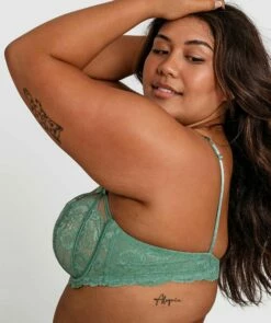 Bethany Underwire Bra - Green 8 Bethany Underwire Bra - Green -BRAS N THINGS Shop bethany underwire bra green 01097811 5