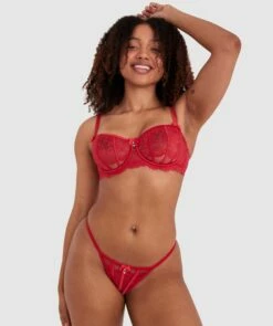 Bethany Underwire Bra - Red -BRAS N THINGS Shop bethany underwire bra red 01097803 1