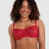 Bethany Underwire Bra - Red