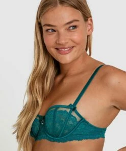 Bethany Underwire Bra - Teal/Nude 8 Bethany Underwire Bra - Teal/Nude -BRAS N THINGS Shop bethany underwire bra teal nude 01097806 5