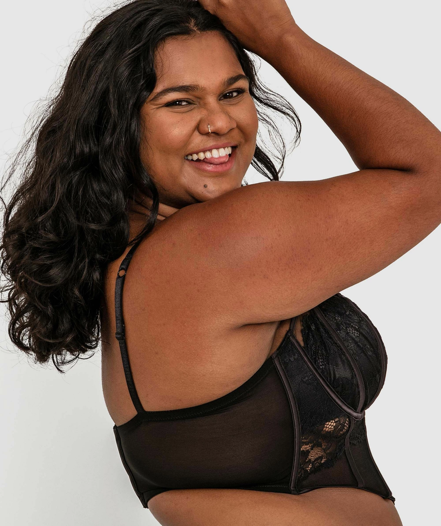 Bethany Underwire Corset - Black 2 Bethany Underwire Corset - Black - Image 2