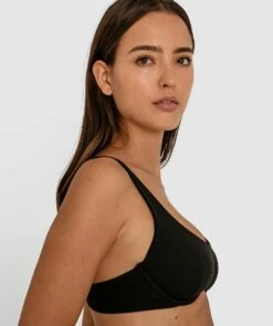 Billie Underwire Crop Bra - Black -BRAS N THINGS Shop billie underwire crop bra black 01399702 10