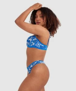 Blue Tropics V String - Print Tropical -BRAS N THINGS Shop blue tropics v string print tropical 01476401 22