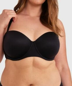 Body Bliss Full Cup Strapless Bra - Black 8 Body Bliss Full Cup Strapless Bra - Black -BRAS N THINGS Shop body bliss full cup strapless bra black 00803801 10