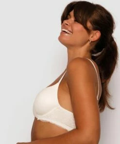 Body Bliss Lace 3/4 Coverage Bra - Ivory