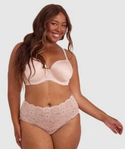 Body Bliss Lace Full Cup Bra - Blush Pink -BRAS N THINGS Shop body bliss lace full cup bra blush pink 00525003 2