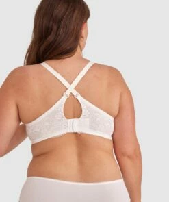 Body Bliss Lace Full Cup Bra - Ivory -BRAS N THINGS Shop body bliss lace full cup bra ivory 00525001