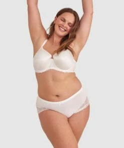 Body Bliss Lace Full Cup Bra - Ivory -BRAS N THINGS Shop body bliss lace full cup bra ivory 00525001 5