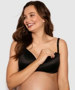 Body Bliss Maternity Wirefree Bra - Black -BRAS N THINGS Shop body bliss maternity wirefree bra black 00803604 4