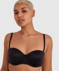 Body Bliss Strapless Contour Bra - Black -BRAS N THINGS Shop body bliss strapless contour bra black 00712902 10