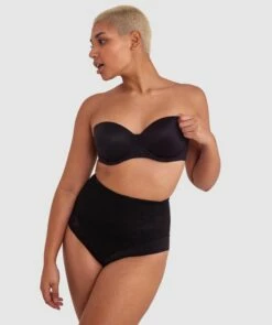Body Bliss Strapless Contour Bra - Black -BRAS N THINGS Shop body bliss strapless contour bra black 00712902 5