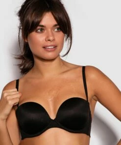 Body Bliss Strapless Push Up Bra - Black
