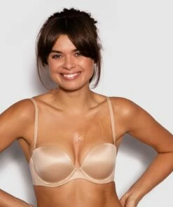 Body Bliss Strapless Push Up Bra - Nude -BRAS N THINGS Shop body bliss strapless push up bra nude 00524301 16