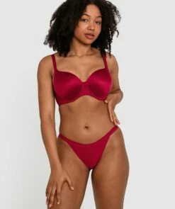 Body Bliss Tanga - Dark Red -BRAS N THINGS Shop body bliss tanga dark red 01301905 1