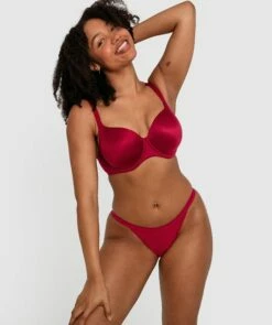 Body Bliss Tanga - Dark Red