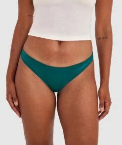 Body Bliss V String Knicker - Dark Green