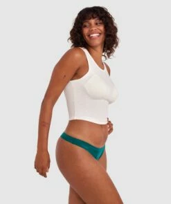 Body Bliss V String Knicker - Dark Green -BRAS N THINGS Shop body bliss v string knicker dark green 01017918 8
