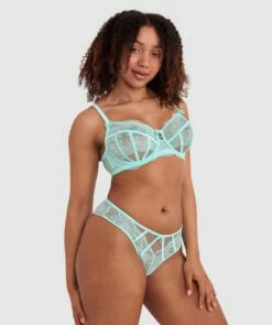Bryanna Brazilian Knicker - Light Green -BRAS N THINGS Shop bryanna brazilian knicker light green 01443904 14