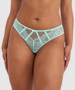 Bryanna Brazilian Knicker - Light Green